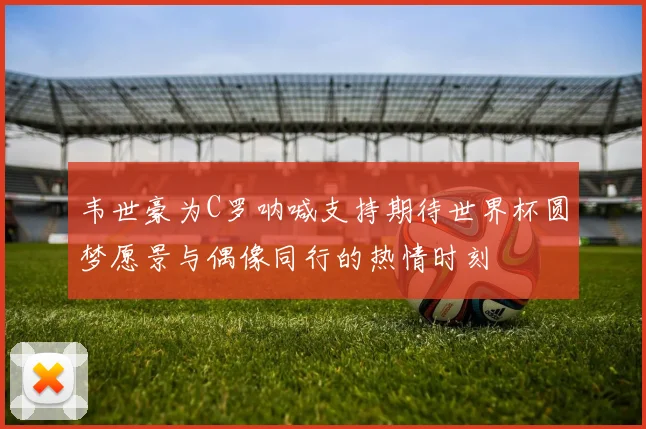 韦世豪为C罗呐喊支持期待世界杯圆梦愿景与偶像同行的热情时刻
